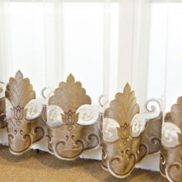 Cortina De Janela Bordada Europeia Feita Sob Medida Cortinas Transparentes Florais Requintadas Para Sala De Estar Villa Hall