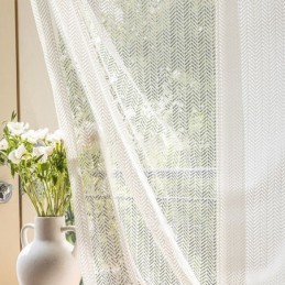 Cortinas De Tule Espinha De Peixe Para Janela De Sala De Estar E Quarto