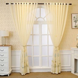 Cortinas De Tule Bordadas Com Desenhos Animados Para Janelas Decorativas Para Quarto