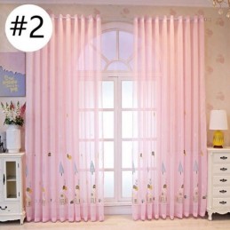 Cortinas De Tule Bordadas Com Desenhos Animados Para Janelas Decorativas Para Quarto