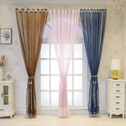 Cortinas De Tule Bordadas Com Plantas Para Janelas Decorativas Para Quarto