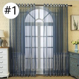Cortinas De Tule Bordadas Com Plantas Para Janelas Decorativas Para Quarto