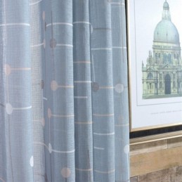 Cortinas Estampadas De Tule Semi Transparente Para Sala De Estar E Quarto