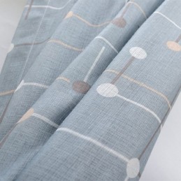 Cortinas Estampadas De Tule Semi Transparente Para Sala De Estar E Quarto