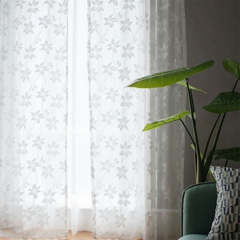 Cortinas De Tule Floral, Telas Delicadas, Cortinas Para Quarto E Sala De Estar