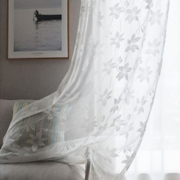 Cortinas De Tule Floral, Telas Delicadas, Cortinas Para Quarto E Sala De Estar