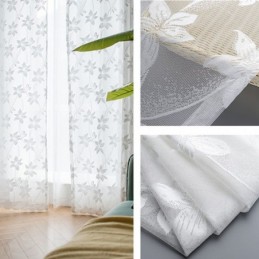 Cortinas De Tule Floral, Telas Delicadas, Cortinas Para Quarto E Sala De Estar