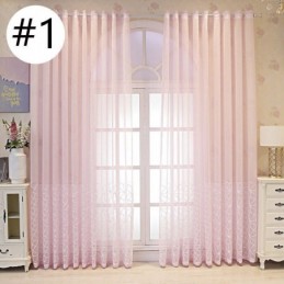 Cortina Decorativa Transparente Bordada Sob Medida Para Sala De Estar