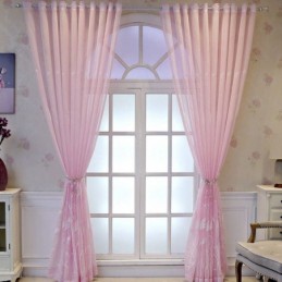 Telas Decorativas Para Janelas Cortinas De Tule Bordado Para Sala De Estar