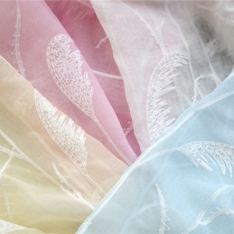 Telas Decorativas Para Janelas Cortinas De Tule Bordado Para Sala De Estar