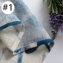 Cortina Estampada Com Folhas Sob Medida, Cortina De Tule Transparente Para Sala De Estar E Quarto
