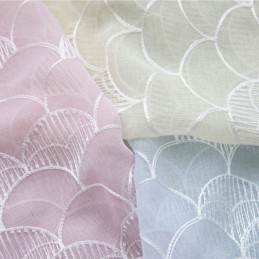 Cortina Decorativa Transparente Bordada Com Escamas De Peixe, Feita Sob Medida Para Sala De Estar