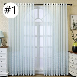 Cortina Decorativa Transparente Bordada Com Escamas De Peixe, Feita Sob Medida Para Sala De Estar