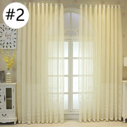 Cortina Decorativa Transparente Bordada Com Escamas De Peixe, Feita Sob Medida Para Sala De Estar