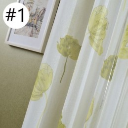 Cortina Elegante De Voile De Lótus Feita Sob Medida, Painel De Persianas Para Sala De Estar E Quarto