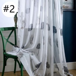 Cortina Elegante De Voile De Lótus Feita Sob Medida, Painel De Persianas Para Sala De Estar E Quarto