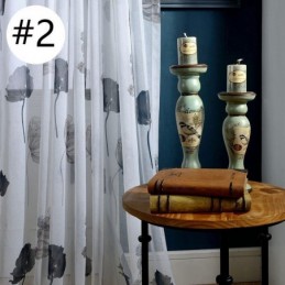 Cortina Elegante De Voile De Lótus Feita Sob Medida, Painel De Persianas Para Sala De Estar E Quarto