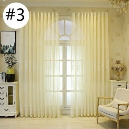 Cortina Decorativa Para Janela Com Estampa De Plantas E Bordados, Feita Sob Medida Para Sala De Estar