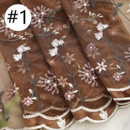 Telas Decorativas Para Janelas Cortinas De Tule Bordado Para Sala De Estar
