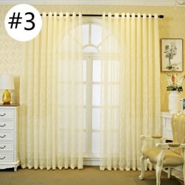 Cortinas De Tule Bordadas Com Plantas Para Janelas Decorativas Para Quarto