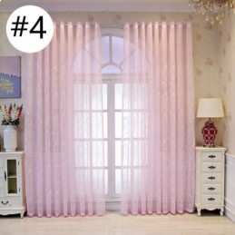 Cortinas De Tule Bordadas Com Plantas Para Janelas Decorativas Para Quarto