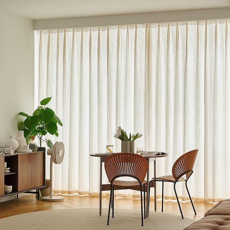 Cortinas De Tule Xadrez Puro Para Sala De Estar