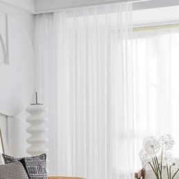 Cortina Moderna Com Design Floral Feita Sob Medida, Cortina De Tule Transparente Para Sala De Estar E Quarto