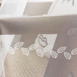Cortina Moderna Com Design Floral Feita Sob Medida, Cortina De Tule Transparente Para Sala De Estar E Quarto