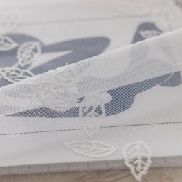 Cortina Moderna Com Design Floral Feita Sob Medida, Cortina De Tule Transparente Para Sala De Estar E Quarto