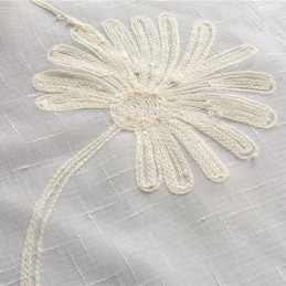 Cortina De Tule Transparente Com Folhas Bordadas De Luxo Feita Sob Medida Para Sala De Estar E Quarto
