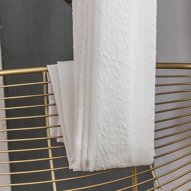 Cortinas Brancas Transparentes, Painéis De Janela Plissados E Enrugados