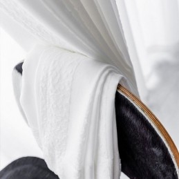 Cortinas Brancas Transparentes, Painéis De Janela Plissados E Enrugados