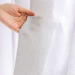 Cortinas Brancas Transparentes, Painéis De Janela Plissados E Enrugados
