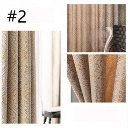 Cortina Geométrica De Luxo Sob Medida, Cortina Blackout Jacquard Para Sala De Estar E Quarto