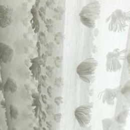 Cortina Nórdica Transparente Com Relevo Feita Sob Medida Cortina De Tule Para Sala De Estar E Quarto