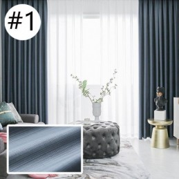 Cortinas Blackout De Seda E Algodão De Design Luxuoso Para Quarto Em Cores Sólidas