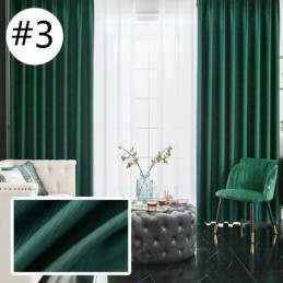 Cortinas Blackout De Seda E Algodão De Design Luxuoso Para Quarto Em Cores Sólidas