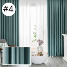 Cortinas Blackout De Seda E Algodão De Design Luxuoso Para Quarto Em Cores Sólidas