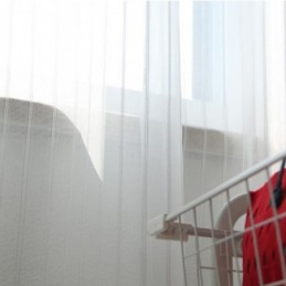 Cortinas Modernas De Voile Transparente Bordadas, Cortina De Tule Nórdica Feita Sob Medida Para Sala De Estar