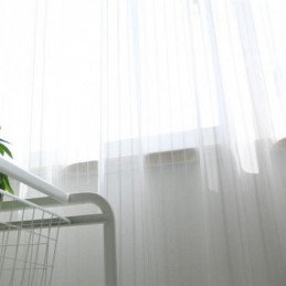 Cortinas Modernas De Voile Transparente Bordadas, Cortina De Tule Nórdica Feita Sob Medida Para Sala De Estar