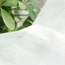 Cortinas Modernas De Voile Transparente Bordadas, Cortina De Tule Nórdica Feita Sob Medida Para Sala De Estar