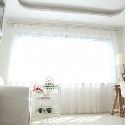 Cortinas Modernas De Voile Transparente Bordadas, Cortina De Tule Nórdica Feita Sob Medida Para Sala De Estar