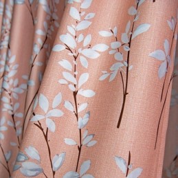 Cortina Blackout Sob Medida Cortina Estilo Americano Estampada Com Plantas