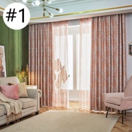 Cortina Blackout Sob Medida Cortina Estilo Americano Estampada Com Plantas