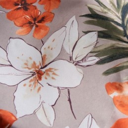 Cortina De Algodão E Linho Sob Medida, Estilo Americano, Com Estampa Floral