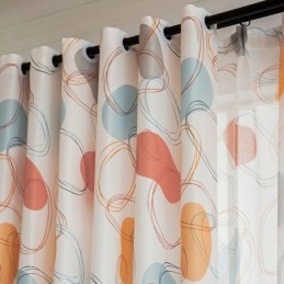 Cortinasestilo Nórdicocortinas Ovais Estampadas