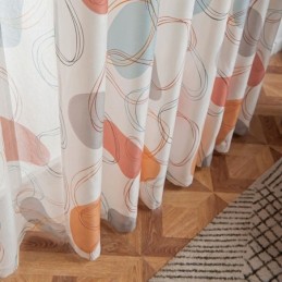 Cortinasestilo Nórdicocortinas Ovais Estampadas