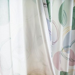 Cortinasestilo Nórdicocortinas Ovais Estampadas