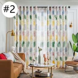 Cortinasestilo Nórdicocortinas Ovais Estampadas