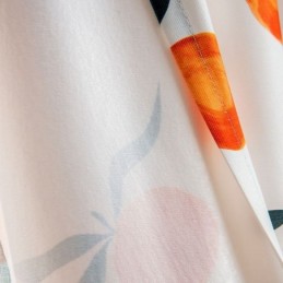 Cortina Sob Medida Cortina Estilo Nórdico Com Estampa De Frutas